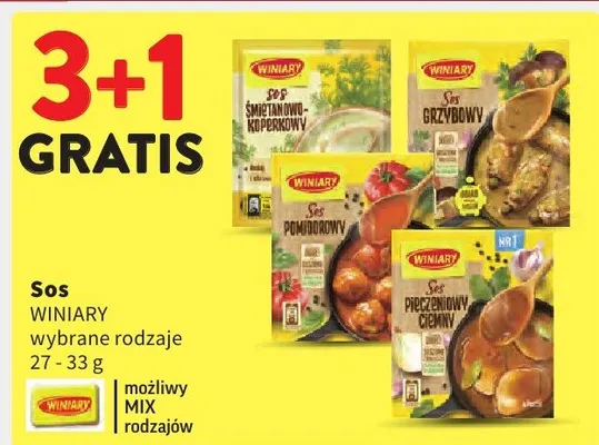 Sos wybrane rodzaje promocja w Intermarche