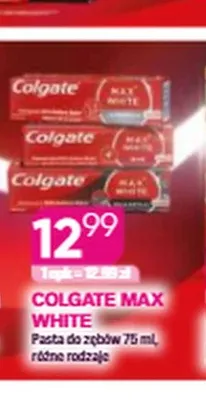 Pasta do zębów Colgate Max White promocja w Drogerie Koliber