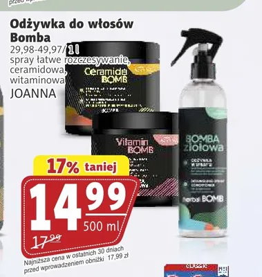 Odżywka do włosów Bomba Joanna spray łatwe rozczesywanie promocja w Prim Market