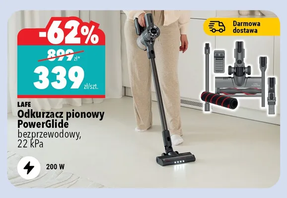 Odkurzacz pionowy Lafe PowerGlide promocja w Biedronka Home