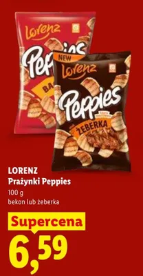 Prażynki LORENZ Peppies bekon promocja w Lidl