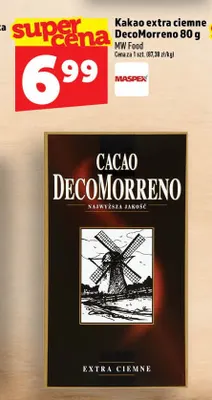 Kakao extra ciemne DecoMorreno promocja w TOPAZ