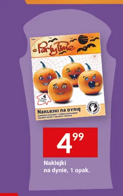 Naklejki na dynie Party Time promocja w Twój Market