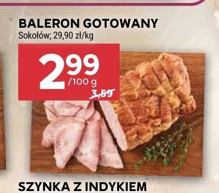 Baleron gotowany Sokołów promocja w Stokrotka