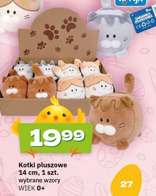 Kotki pluszowe 14 cm promocja w Twój Market