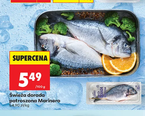 Świeża dorada patroszona Marinero promocja w Biedronka
