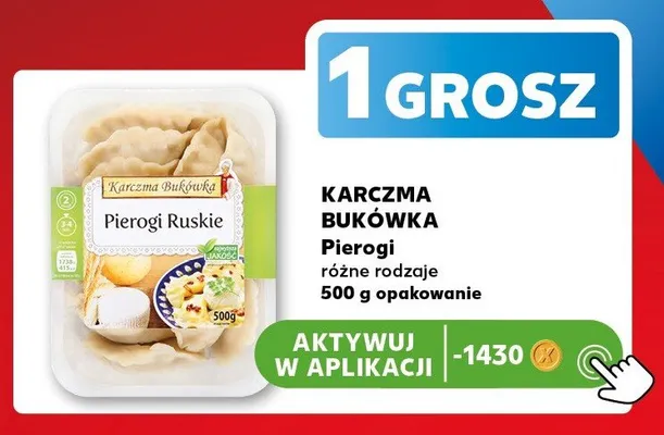Pierogi Ruskie Karczma Bukówka promocja w Kaufland