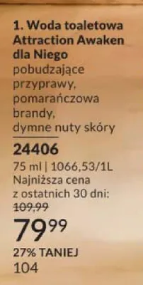 Woda toaletowa Attraction Awaken dla Niego promocja w AVON