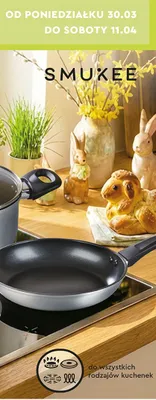 Patelnia głęboka ø 24 cm promocja w Biedronka