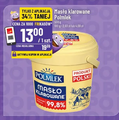 Masło klarowane promocja w POLOmarket