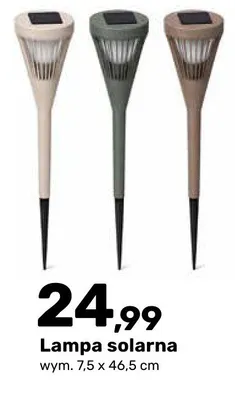 Lampa solarna promocja w Bricomarche