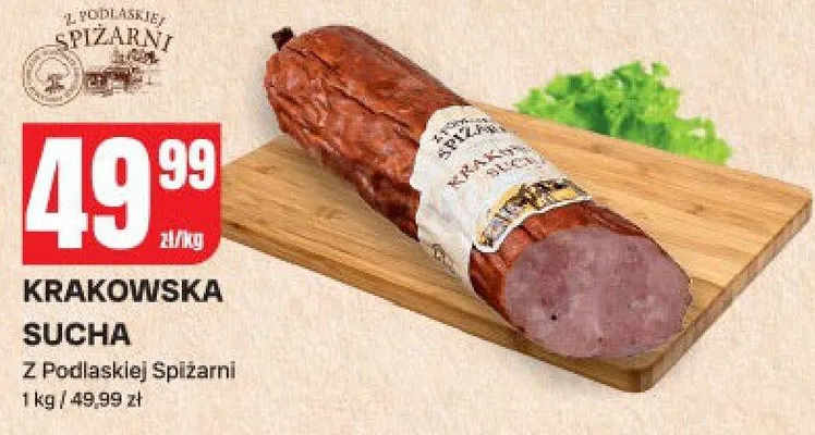 Kiełbasa krakowska sucha promocja w Chorten