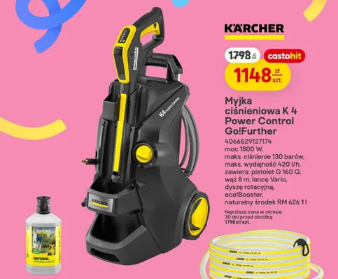 Myjka ciśnieniowa K 4 Power Control Go!Further promocja w Castorama