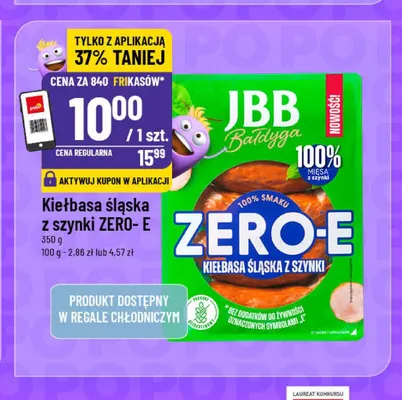 Kiełbasa śląska z szynki ZERO-E JBB Bałdyga promocja w POLOmarket