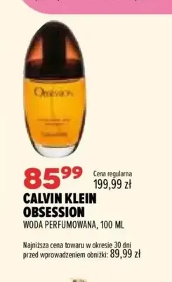 Woda perfumowana Calvin Klein Obsession promocja w Drogerie Natura