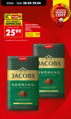Kawa mielona Jacobs Krönung promocja w Biedronka