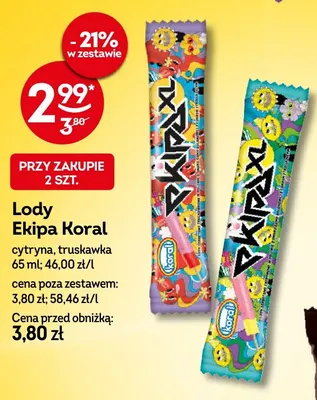 Lody Ekipa cytryna promocja w Żabka