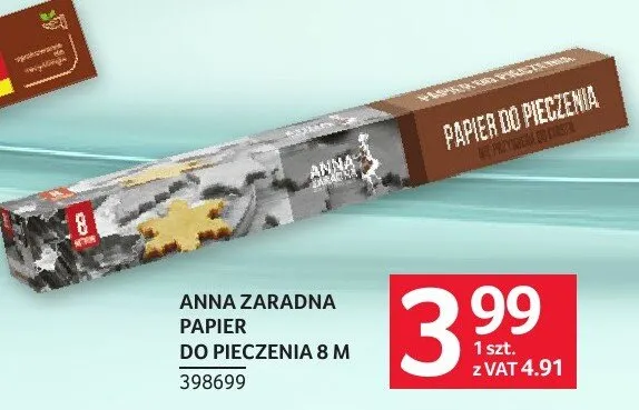 Papier do pieczenia Anna Zaradna 8 M promocja w Selgros