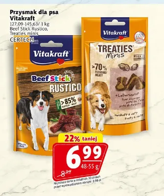 Przysmak dla psa Vitakraft Treaties Minis promocja w Prim Market