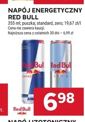 Napój energetyczny Red Bull promocja w Stokrotka