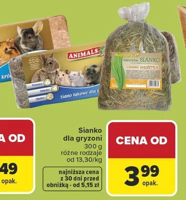 Sianko dla gryzoni różne rodzaje promocja w Carrefour Market