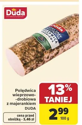 Polędwica wieprzowo-drobiowa z majerankiem promocja w Carrefour