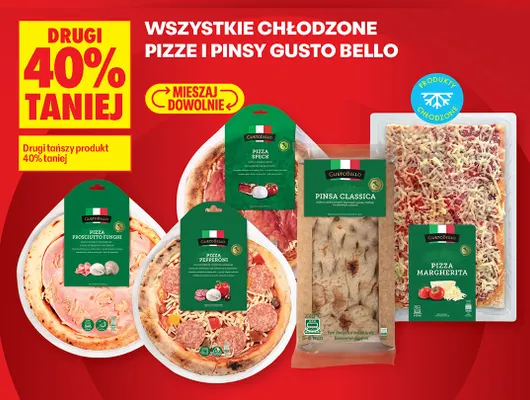 Pizza prosciutto funghi Gusto Bello promocja w Biedronka