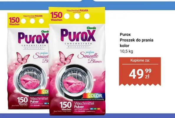 Proszek do prania kolor Purox promocja w Dino