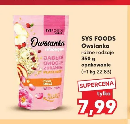 Owsianka Sys Foods promocja w Kaufland