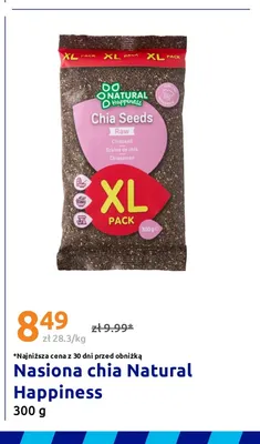 Nasiona chia Natural Happiness promocja w Action