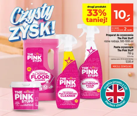 Preparat do czyszczenia The Pink Stuff promocja w Dealz