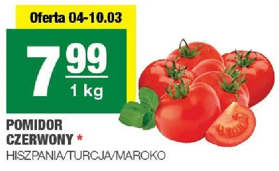Pomidor czerwony promocja w SPAR
