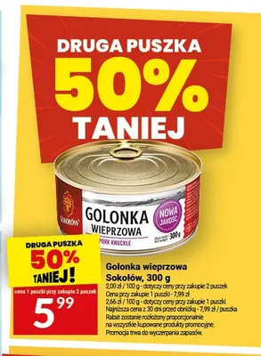 Golonka wieprzowa Sokołów promocja w Twój Market