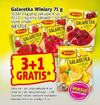 Galaretka Winiary truskawkowa promocja w Prim Market