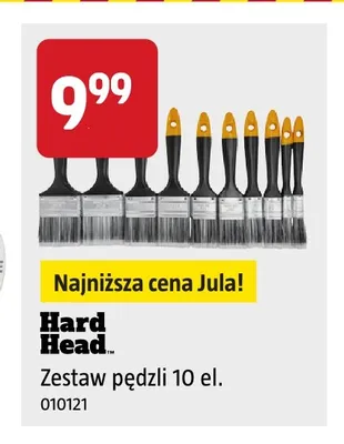 Zestaw pędzli Hard Head 10 el. promocja w Jula