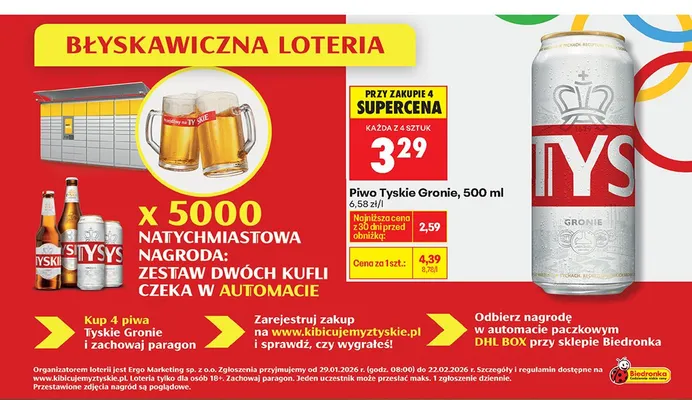 Piwo promocja w Biedronka
