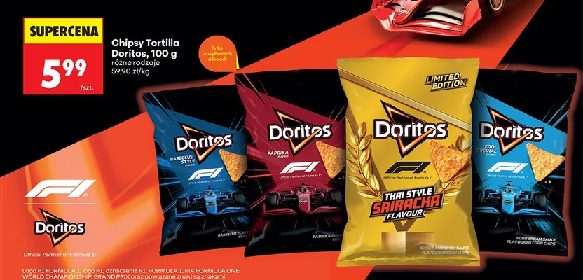 Chipsy Tortilla Doritos Paprika promocja w Biedronka