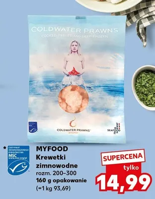 Krewetki zimnowodne rozm. 200-300 promocja w Kaufland
