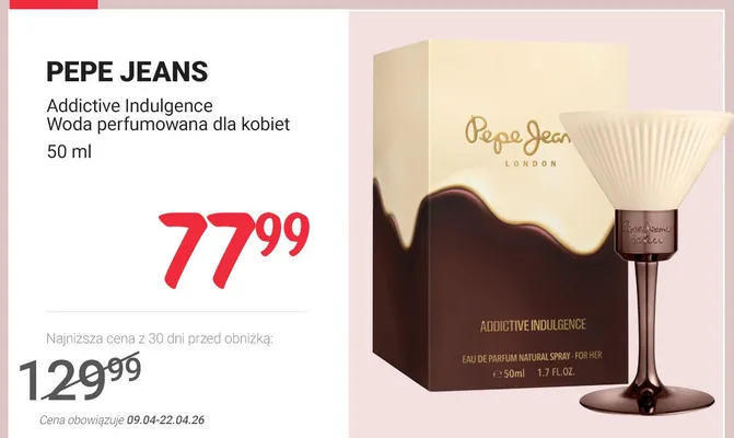 Woda perfumowana dla kobiet Addictive Indulgence promocja w Rossmann