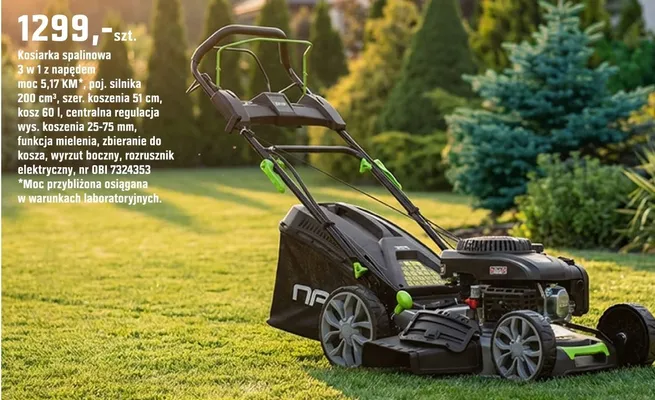 Kosiarka spalinowa 3 w 1 z napędem promocja w OBI