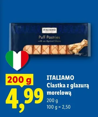 Ciastka z glazurą morelową promocja w Lidl