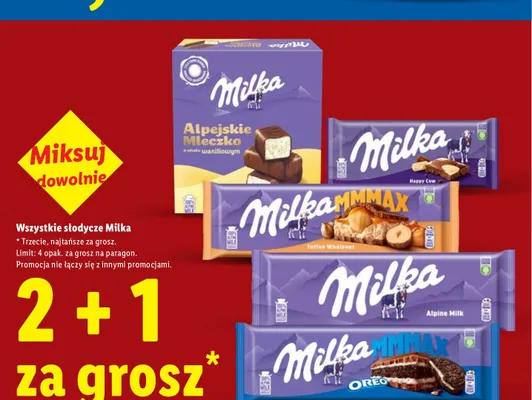 Czekolada Milka MMMAX Oreo promocja w Lidl