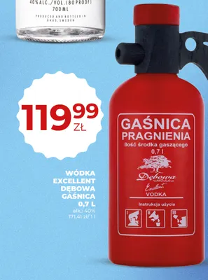 Wódka Excellent Dębowa Gaśnica promocja w Duży Ben