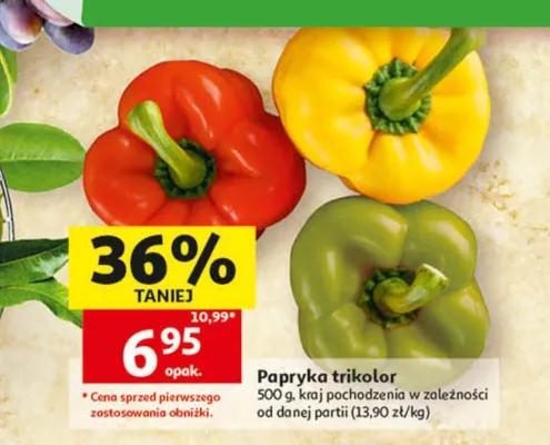 Papryka trikolor promocja w Auchan