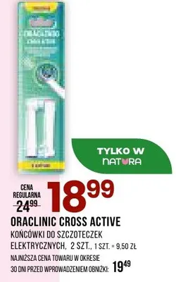 Końcówki do szczoteczki elektrycznej cross active promocja w Drogerie Natura