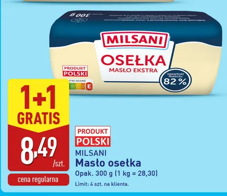 Masło osełka promocja w Aldi