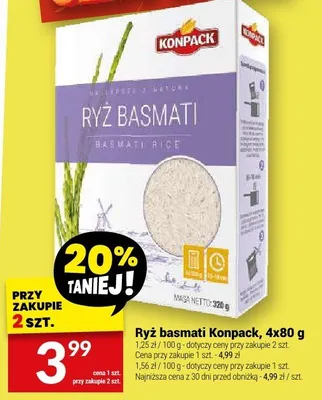 Ryż basmati Konpack promocja w Twój Market
