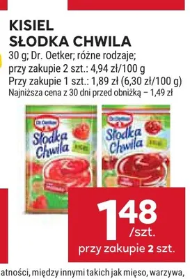Kisiel Słodka Chwila Dr. Oetker promocja w Stokrotka