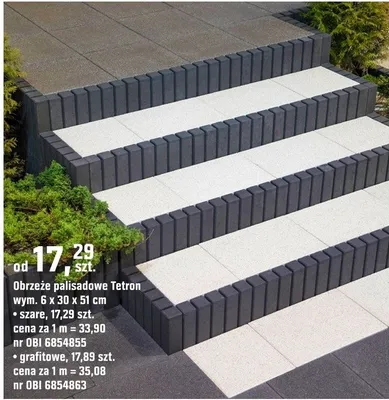 Obrzeże palisadowe Tetran promocja w OBI