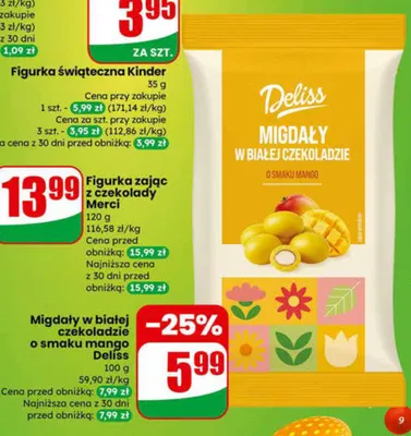 Figurka zając z czekolady promocja w Dino